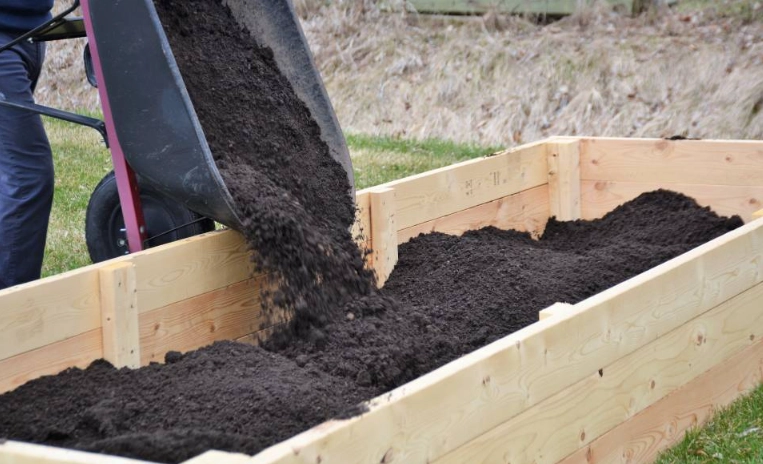 raised bed garden soil composition ratio
