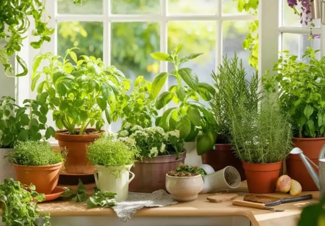 growing herbs indoors