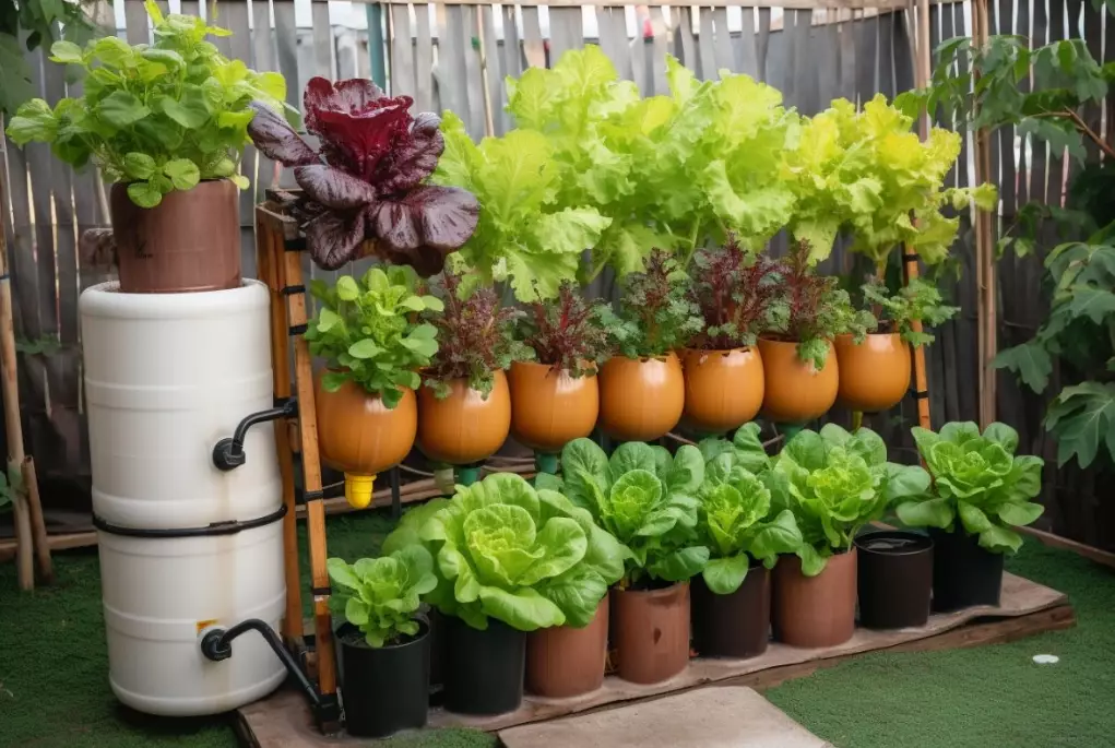 hydroponic garden setup